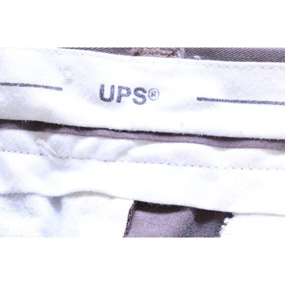 Twinhill Chino UPS Pants Men's Size 36 Brown Solid Regular Fit Button Closure - Picture 6 of 7